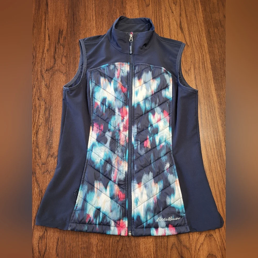 Eddie Bauer Women's Colorful Lightweight Insulated Full Zip Puff Vest Size Small